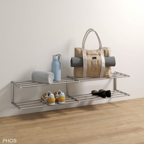 Scaffale per scarpe moderno - SR600-2W - PHOS Design GmbH - a muro / in acciaio inossidabile