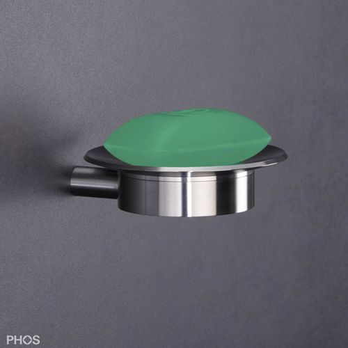 Portasapone da parete - ATSOL - PHOS Design GmbH - in acciaio inossidabile spazzolato / satinato / levigato