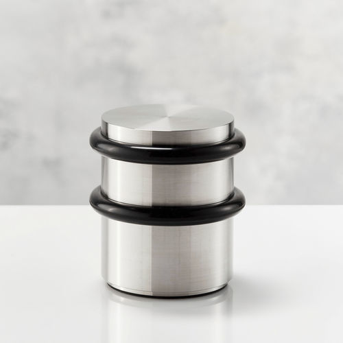 Fermaporta in acciaio inossidabile spazzolato - TSB90-110 - PHOS Design GmbH - in acciaio inossidabile lucido / nera / argentata