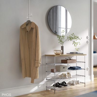 Appendiabiti da soffitto - T3 - PHOS Design GmbH - contemporaneo / in acciaio inossidabile