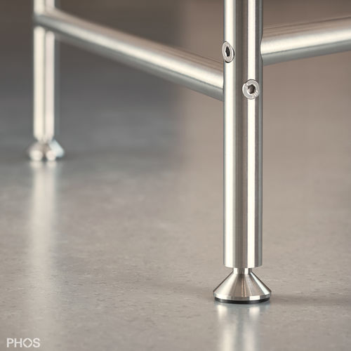 Base per tavolo in acciaio inossidabile - KATI-ST-TG-140x60 - PHOS Design GmbH - in acciaio inossidabile spazzolato / design minimalista / alto