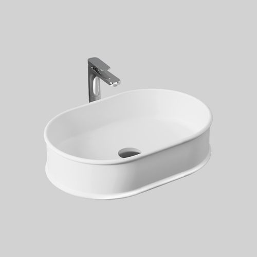 Lavabo da appoggio - ATELIER  - ART CERAM - in ceramica / lucido / finitura opaca