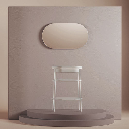 Specchio da bagno a muro - ARCHI  - ART CERAM - contemporaneo / ovale / verticale