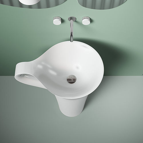 Lavabo autoportante - CUP  - ART CERAM - in ceramica / lucido / finitura opaca