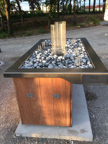 Tavolo da gioco per bambini per esterni - TABLE SENSORIELLE AVEC D&Eacute;PORT FAUTEUIL ROULANT - Espace d'eau France - design originale / per uso residenziale