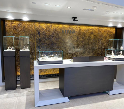 Muro d'acqua in vetro - JEWELLERY ROLEX - Espace d'eau France - acciaio inossidabile / su misura