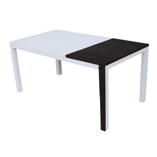 Tavolo contemporaneo - FASINA  - ICI ET LA - in legno massiccio / in MDF laccato / rettangolare