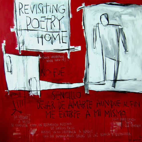 Quadro acrilico - POETRY HOME - ICI ET LA - astratto / street art / per hotel