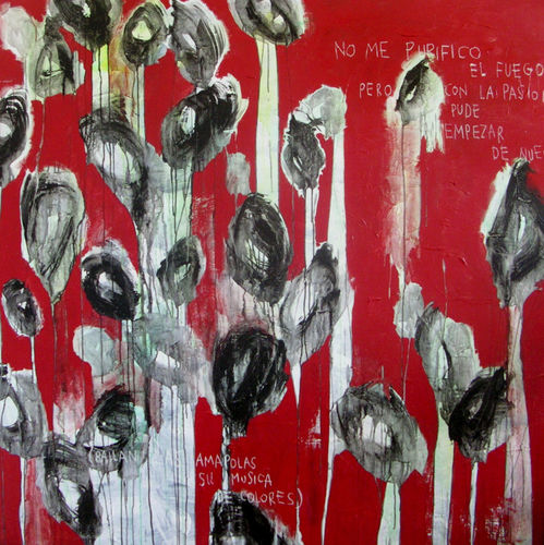 Quadro acrilico - AMAPOLAS - ICI ET LA - astratto / per hotel