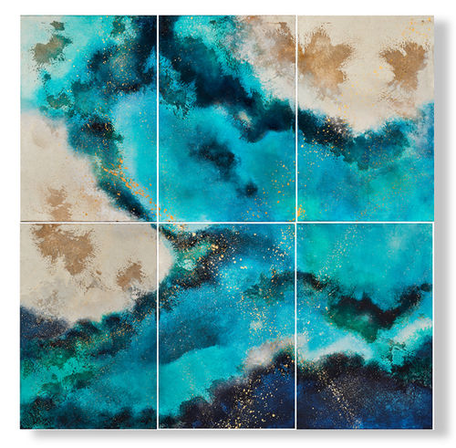 Quadro su tela - MEDITERRAN&Eacute;E - ICI ET LA - misto / astratto / contemporaneo