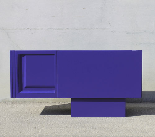 Mobile porta TV contemporaneo - Ultra Violet DOOR 03 - ICI ET LA - lowboard / su misura / con cassetti