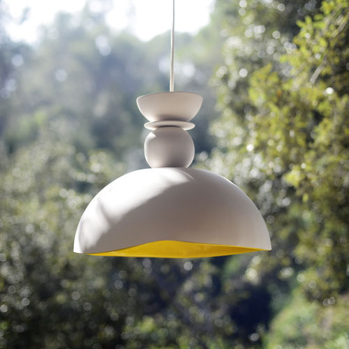 Lampada a sospensione - XL CALIZ - ICI ET LA - in ceramica / contemporanea / con cavo