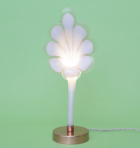 Lampada da tavolo - PISTIL - ICI ET LA - in rame lucido / in vetro soffiato / in stile