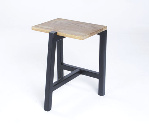 Sgabello contemporaneo - SIT - ICI ET LA - in rovere / con supporto in legno laccato / con 3 piedi