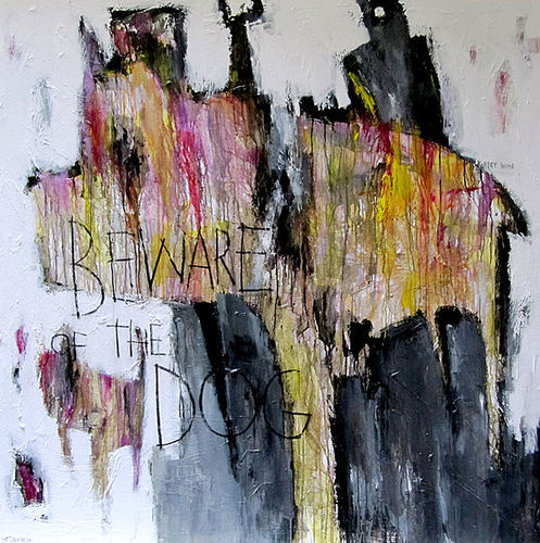 Quadro acrilico - BEWARE OF THE DOG - ICI ET LA - astratto / per hotel