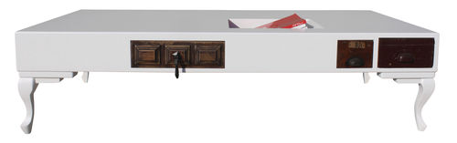 Tavolino basso design originale - #42  - ICI ET LA - in legno / in legno laccato / rettangolare