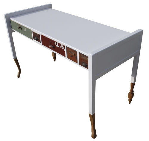 Scrivania design originale - 194 - ICI ET LA - in rovere / in legno laccato / con 4 gambe