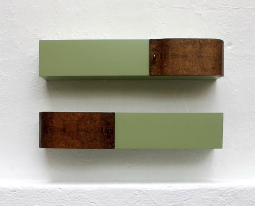 Mensola - HORIZONTES - ICI ET LA - design originale / in noce / in legno laccato opaco