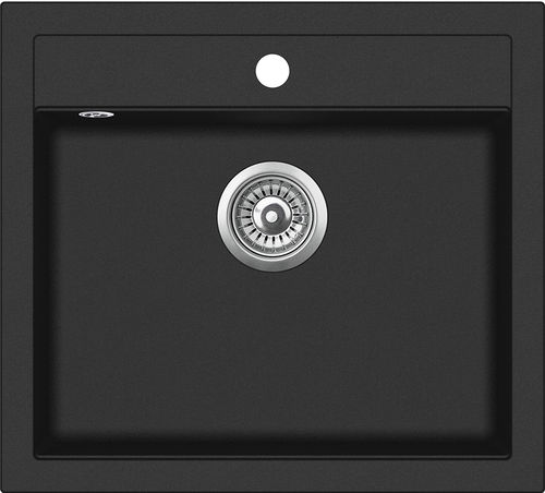 Lavello a 1 vasca - QUADRO SQQ100 - Aquasanita - senza gocciolatoio / in composito / da incasso