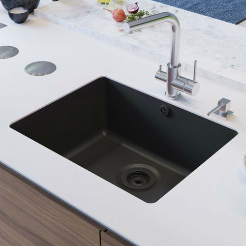 Lavello a 1 vasca - ARCA SQA 102 / 104 - Aquasanita - senza gocciolatoio / in composito / sottotop