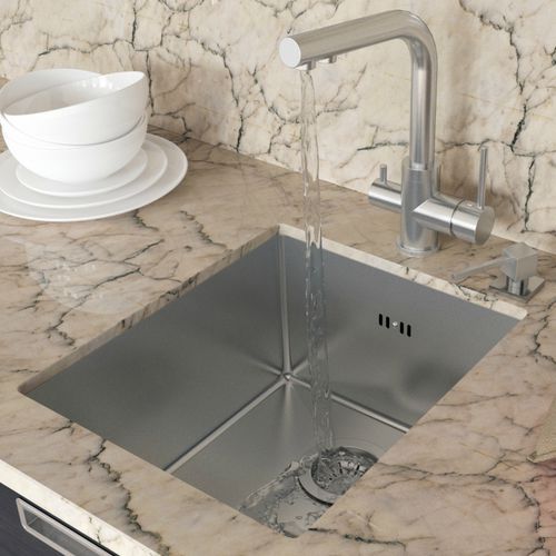 Lavello a 1 vasca - ENNA ENN 100M - Aquasanita - senza gocciolatoio / in acciaio inossidabile / sottotop