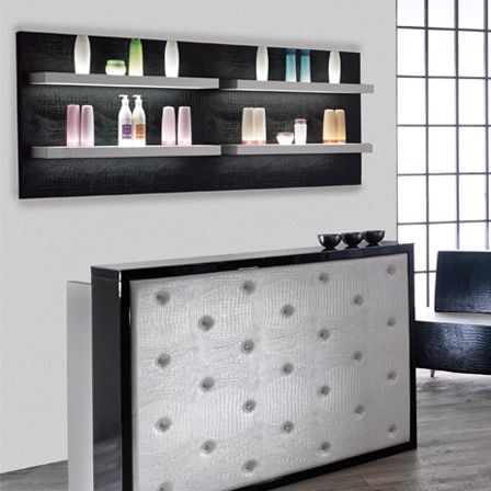 Espositore per prodotti di bellezza - RAINBOW - Salon Ambience - da parete / in laminato / a pannello