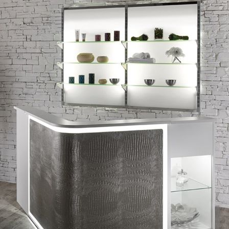 Espositore per prodotti di bellezza - WS705 series - Salon Ambience - da parete / in vetro / retroilluminato