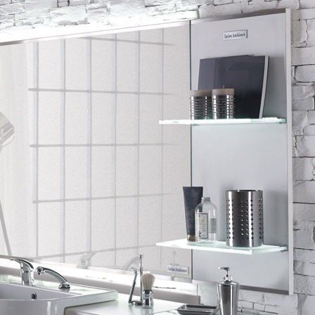 Espositore per prodotti di bellezza - SHINE - Salon Ambience - da parete / in metallo / in vetro