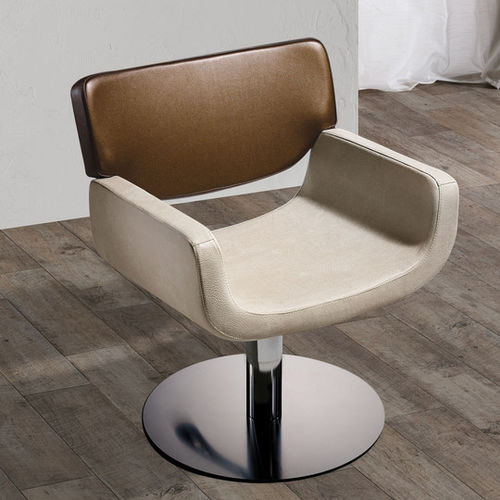 Poltrona da parrucchiere contemporanea - QUADRO - Salon Ambience - in ecopelle / in acciaio / in legno composito