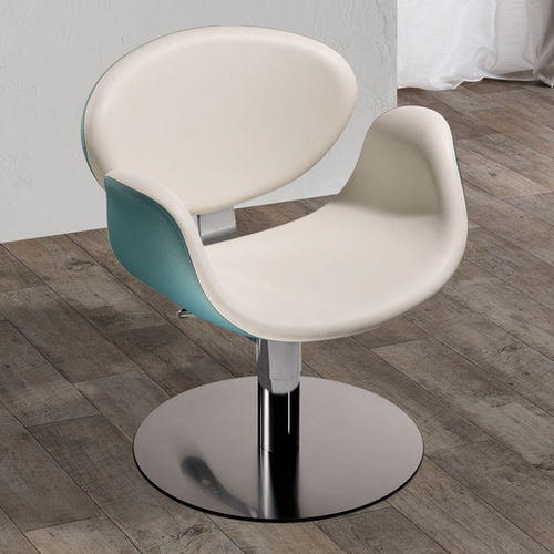 Poltrona da parrucchiere contemporanea - AMBER - Salon Ambience - in ecopelle / in acciaio / in legno composito