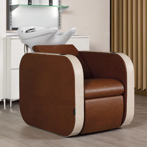 Lavatesta con poggiapiedi - ICONWASH - Salon Ambience - in ceramica / 1 posto / 2 posti