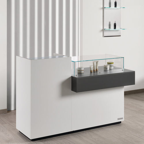 Banco reception in laminato - DISCOVERY - Salon Ambience - in vetro / in melaminico / per parrucchiere