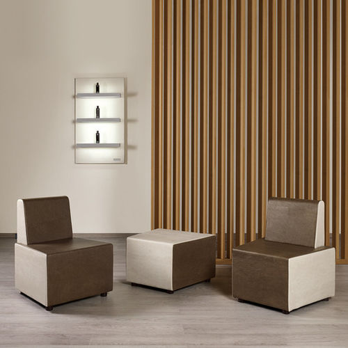 Pouf contemporaneo - TRANSFORMER - Salon Ambience - in legno compensato / in espanso / quadrato