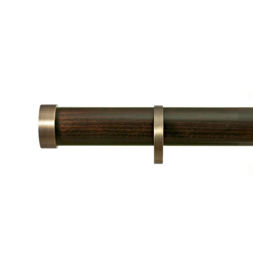 Bastone per tende in metallo - MINOS - Houles - in legno / con fissaggio murale