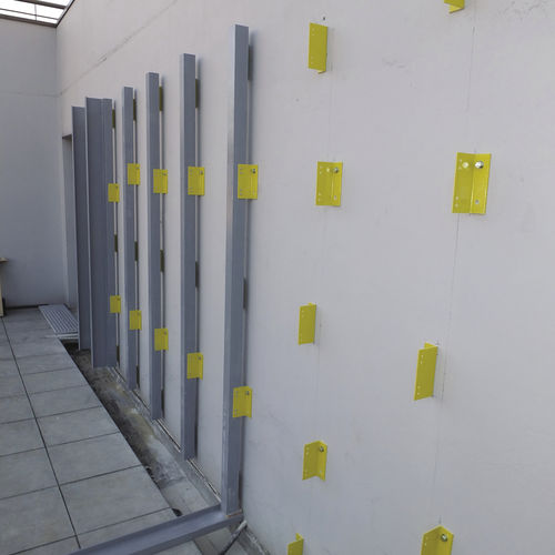 Sistema di fissaggio in composito - COMPOS'ITE - Via Composites - per facciata continua / per muro / per facciata