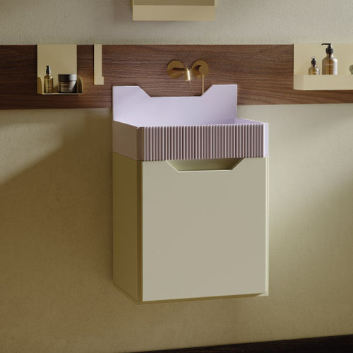 Lavabo sospeso - FRIEZE TWO LINED - ex.t - rettangolare / senza foro / senza troppopieno