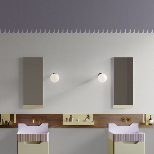 Carta da parati contemporanea - Frieze WP3 - ex.t - a motivi / grigia / per bagno