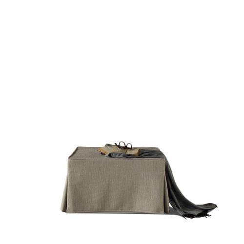 Pouf moderno - PRONTOLETTO - Divani Santambrogio - in pelle / in tessuto / quadrato