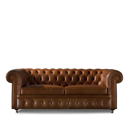 Divano letto - CHESTERFIELD CAPITONNÈ - Divani Santambrogio - chesterfield / in pelle / con braccioli