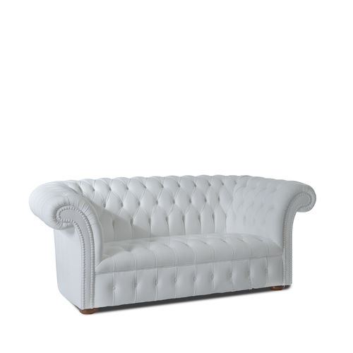 Divano chesterfield - OLD CHESTER - Divani Santambrogio - in pelle / 3 posti