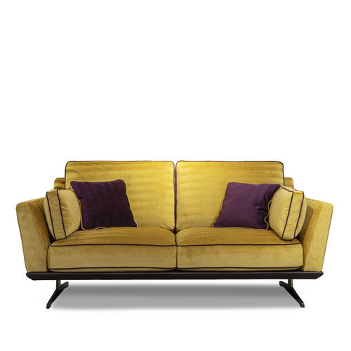 Divano moderno - GINGER - Divani Santambrogio - in tessuto / in pelle / con rivestimento rimovibile