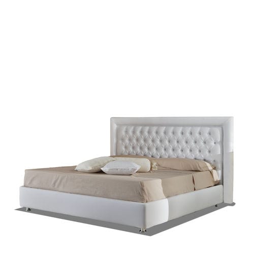 Letto matrimoniale - CHELSEA - Divani Santambrogio - chesterfield / in pelle