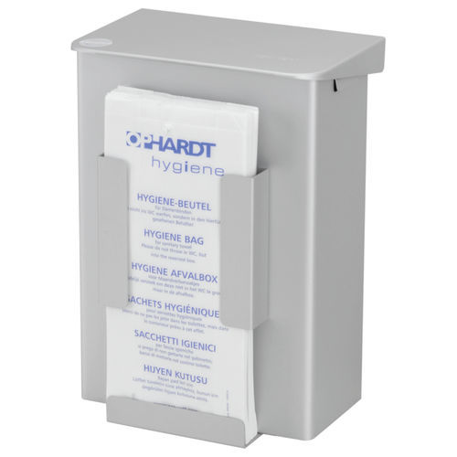 Portarifiuti igienico - AB 6 HB 1 A - OPHARDT Hygiene-Technik GmbH - da parete / in alluminio / con distributore di sacchetti