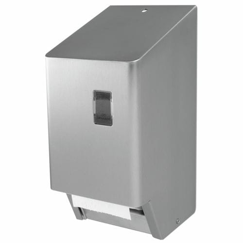 Distributore di carta igienica da parete - TRU 2-2 E ST - OPHARDT Hygiene-Technik GmbH - in acciaio inossidabile / per due rulli / contract