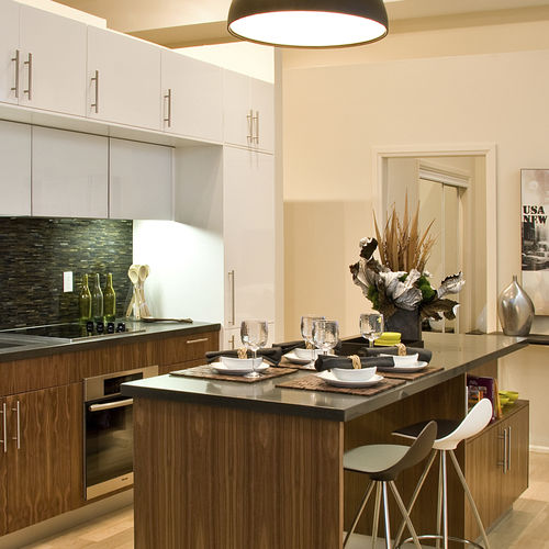 Cucina contemporanea - MODENA - AYA kitchens - in legno / con isola / a L