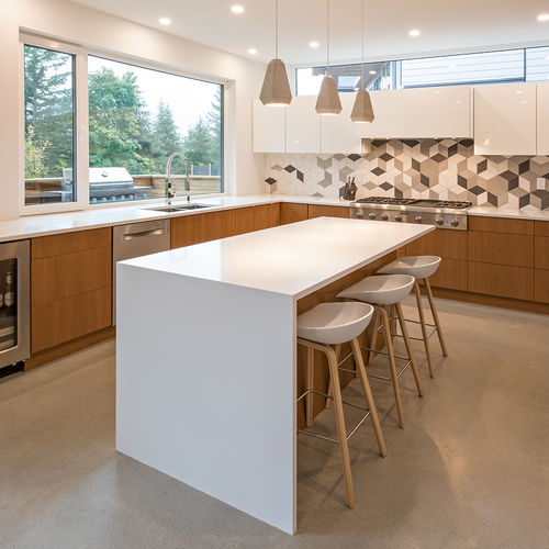Cucina contemporanea - BROADWAY - AYA kitchens - in legno / con isola / a L