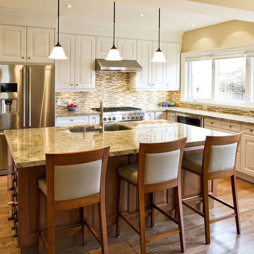 Cucina classica - CHURCHILL - AYA kitchens - in ciliegio / in acero / in legno dipinto