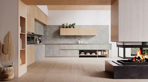 Cucina contemporanea - AMBIENTE NORDIC - Arrex - in laminato / in legno / senza maniglie