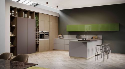 Cucina contemporanea - AMBIENTE CHIC - Arrex - in laminato / in legno / a U