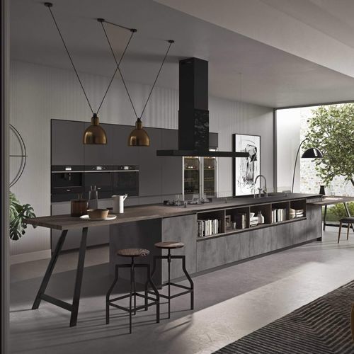 Cucina contemporanea - Fly Evo Flo Evo - Ar-Tre - in ABS / in melaminico / con isola